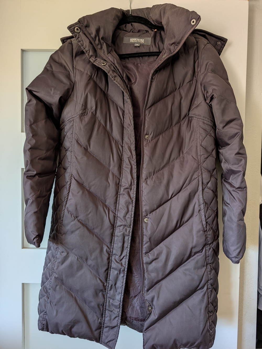 Kenneth Cole Women's Long Puffer Coat - Brown